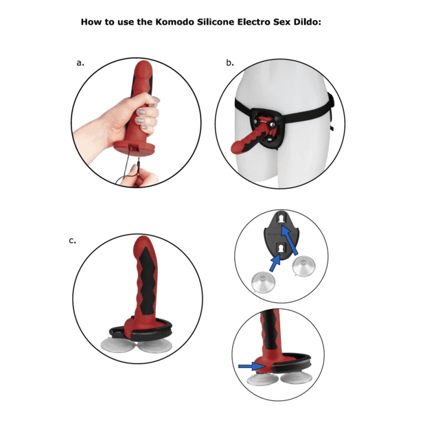 ELECTRASTIM - DILDO KOMODO SILICONE FUSION 2