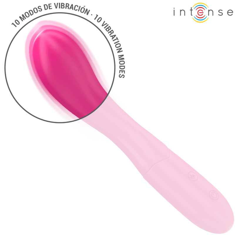 INTENSE - LISETTE VIBRATOR 19 CM FLEXIBEL 10 VIBRATIONEN ROSA 4