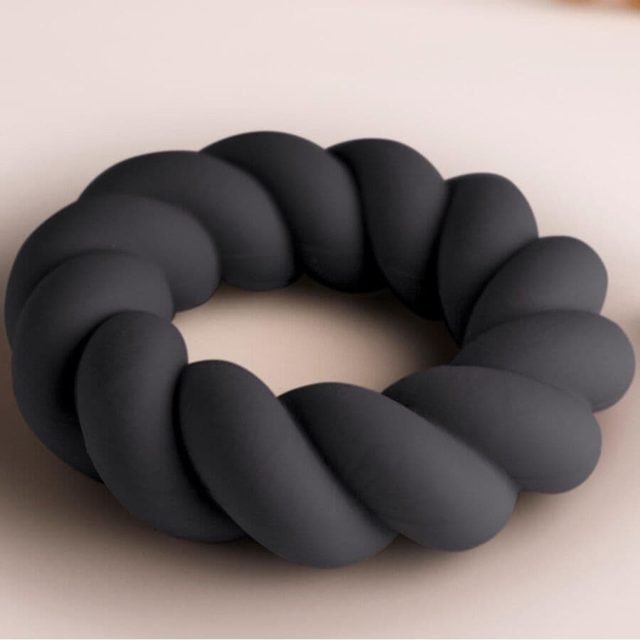 ROCKS-OFF - TWIST SCHWARZER SILIKON-MASTURBATORRING 3