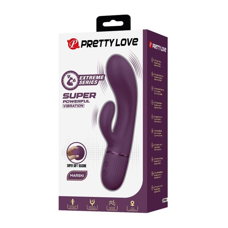 PRETTY LOVE - Margie punjivi rabbit vibrator 10 funkcija ljubičasti 3