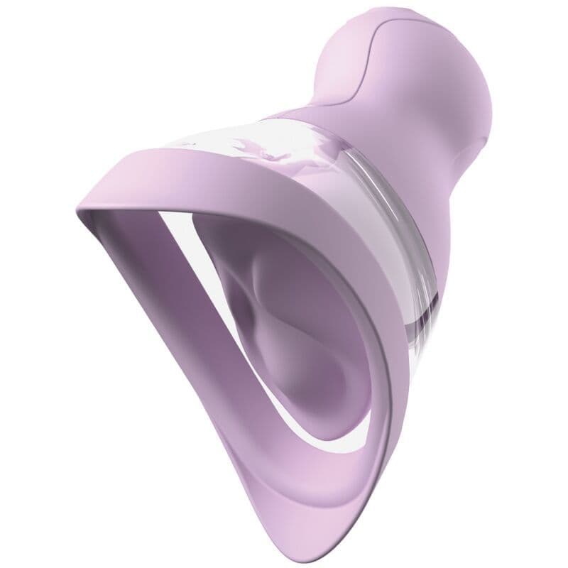 FANTASY FOR HER - Veloura Touch Pleasure Pump, intimna črpalka s sesanjem in vibracijami, vijolična