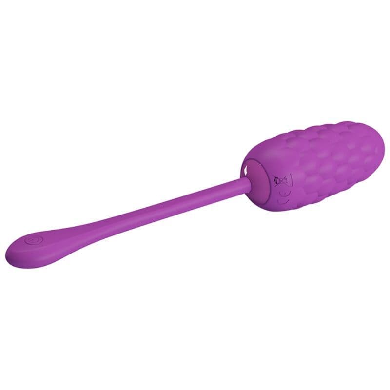 PRETTY LOVE - UOVO VIBRANTE CON TEXTURE MARINA RICARICABILE VIOLA 2