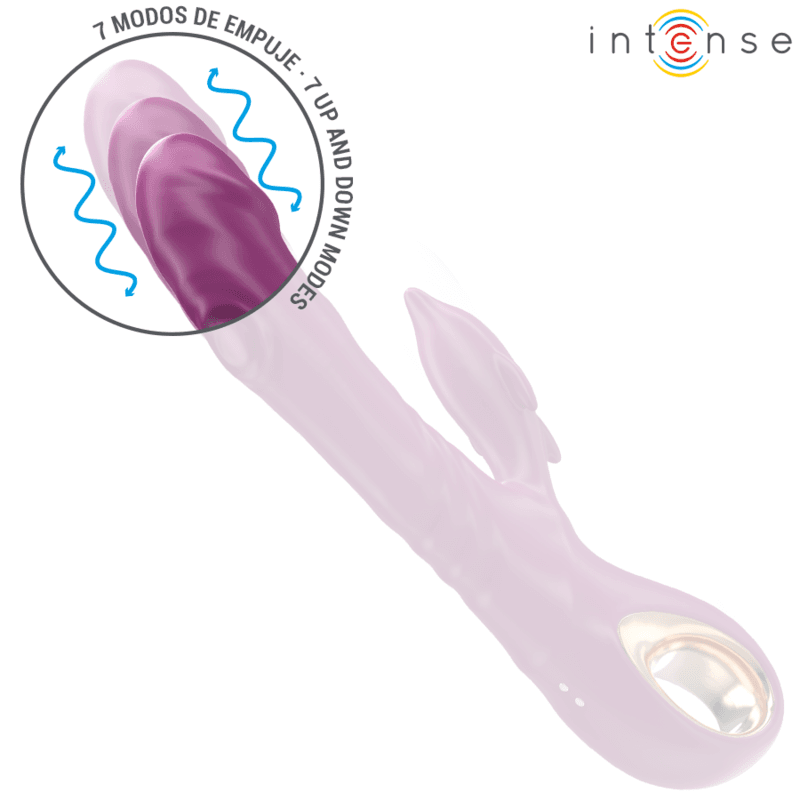 INTENSE - HALLE VEČNAMENSKI VIBRATOR S STIMULACIJSKIM JEZIČKOM DELFIN VIJOLIČEN 4