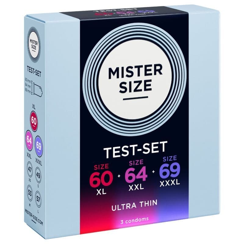 MISTER SIZE - Paket uzorka kondoma veličina 60-64-69 mm (3 jedinice) 3
