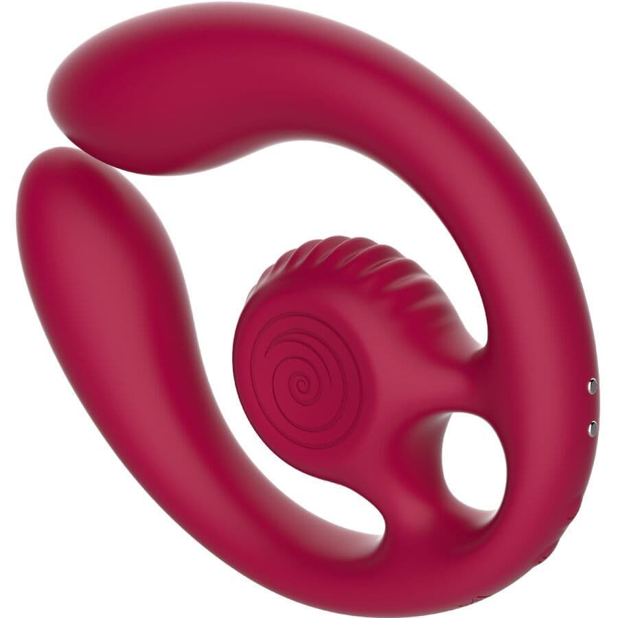 SNAIL VIBE - GIZI DUO COUPLES STIMULATOR REMOTE CONTROL BURGUNDY 3