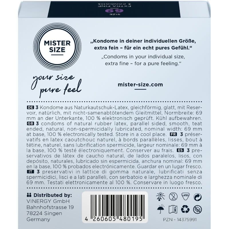 MISTER SIZE - KONDOME GRÖSSE XXXL 69 MM (3 EINHEITEN) 3