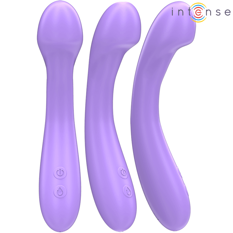 INTENSE - BECKY VIBRATOR 19 CM HEATABLE 7 VIBRATIONS PURPLE 3