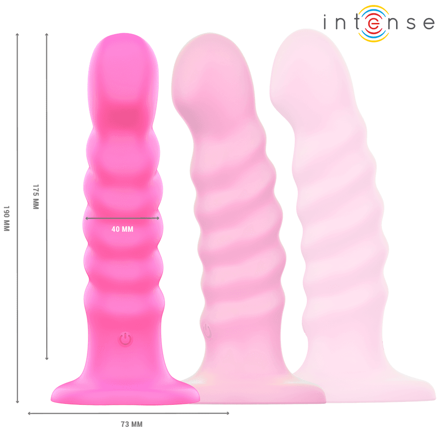 INTENSE CINDY VIBRATOR VELIČINE L SA SPIRALNIM DIZAJNOM, 10 VIBRACIJA, ROZA, S DALJINSKIM UPRAVLJAČEM 3