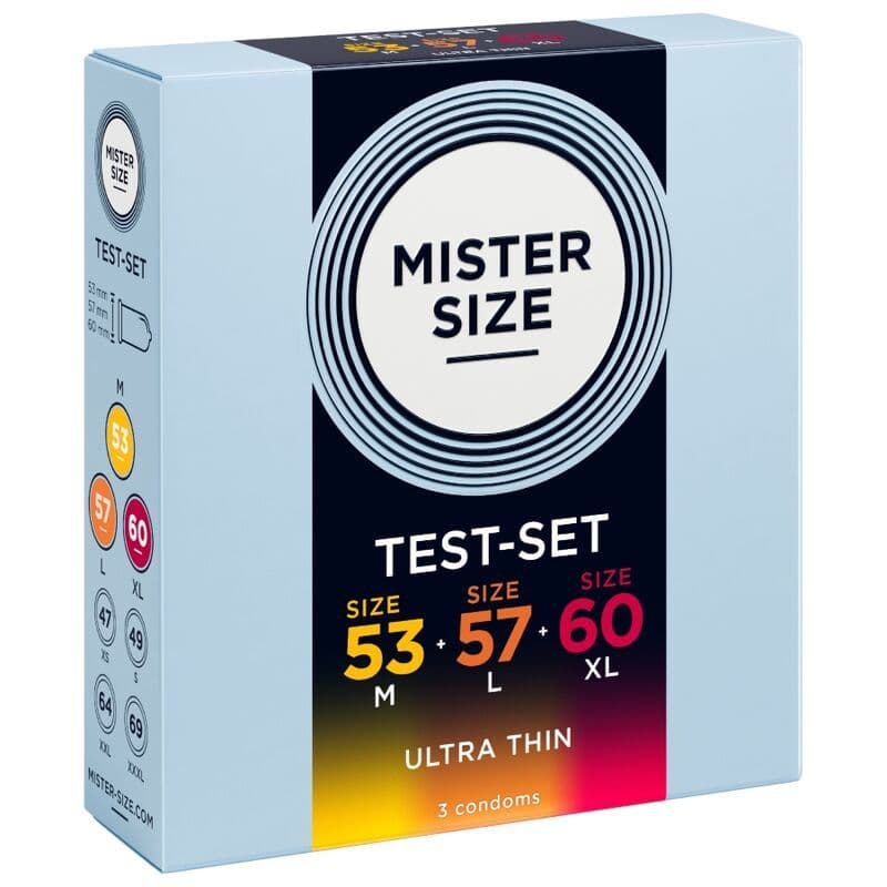 MISTER SIZE - Paket uzorka kondoma veličina 53-57-60 mm (3 jedinice) 3