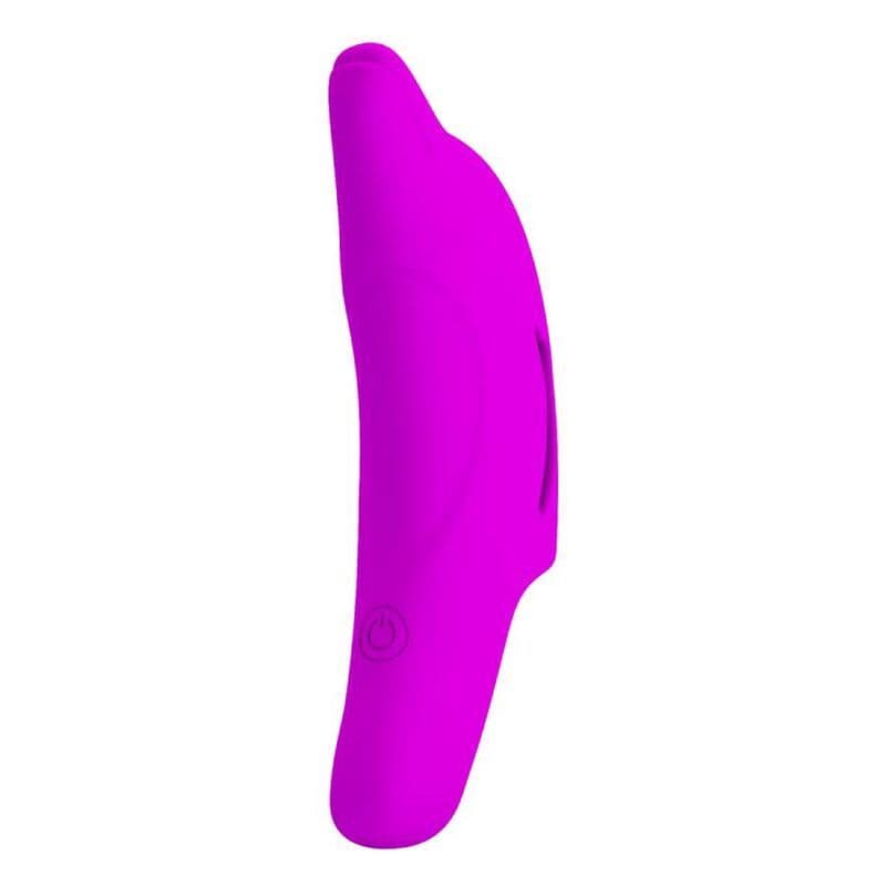 PRETTY LOVE - DELPHINI ZMOGLJIV VIBRATOR ZA PRST VIJOLIČEN 4