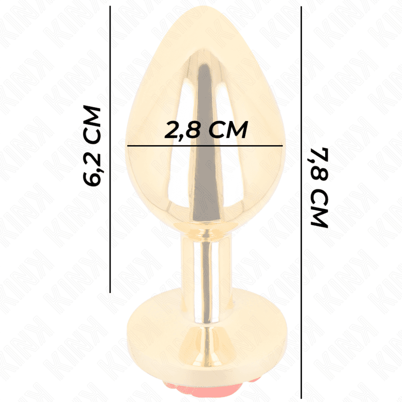 KINK - PLUG ANAL GOLD ROSE RED SIZE S 4