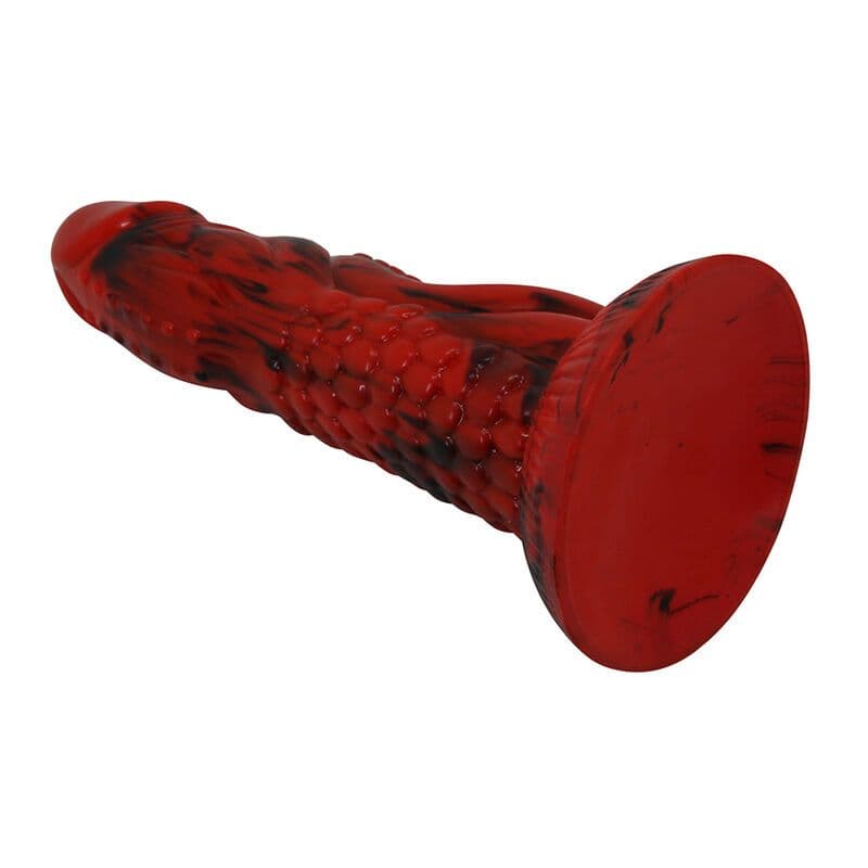 POWER MONSTERS - MINOTAUR FANTASY DILDO WITH SUCTION CUP 21 CM Ø 5 CM RED & BLACK 3