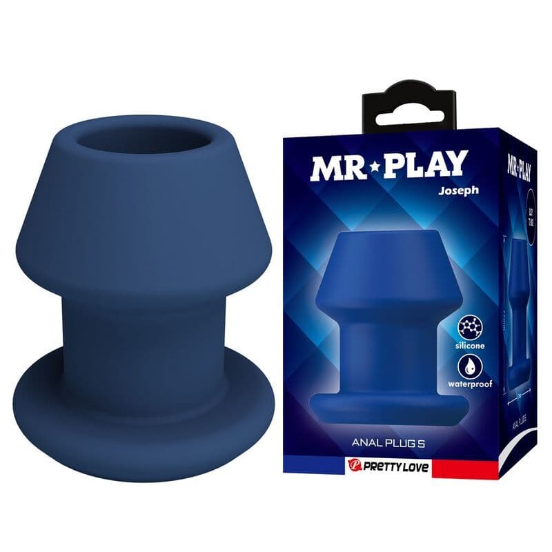 MR PLAY - Jack plavi silikonski votel analni čep, veličina S
