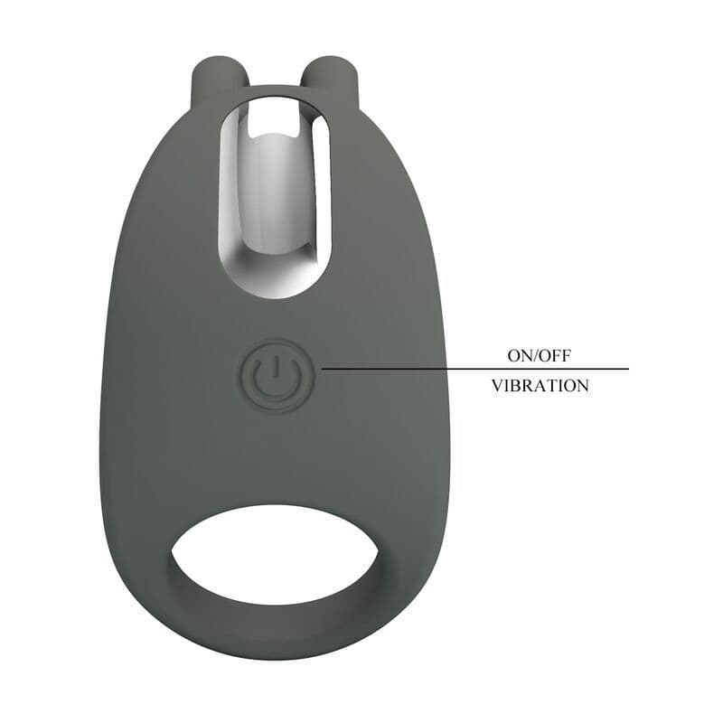 PRETTY LOVE - RECHARGEABLE VIBRATING RING WITH RABBIT STIMULATOR 2
