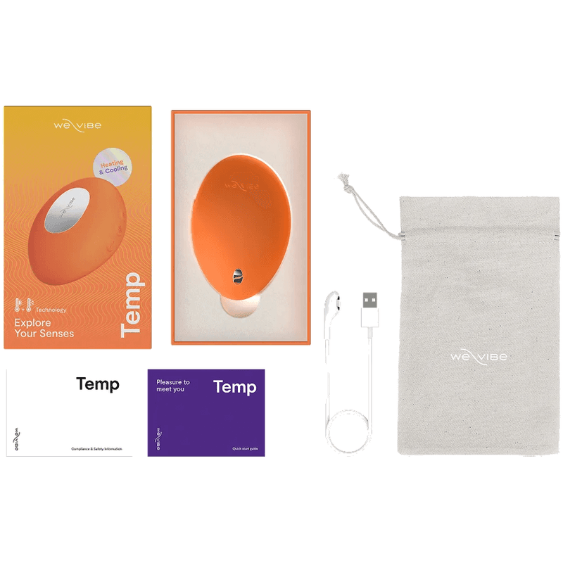WE-VIBE - VIBRATORE RISCALDANTE E RAFFREDDANTE A TEMPERATURA ARANCIONE 3