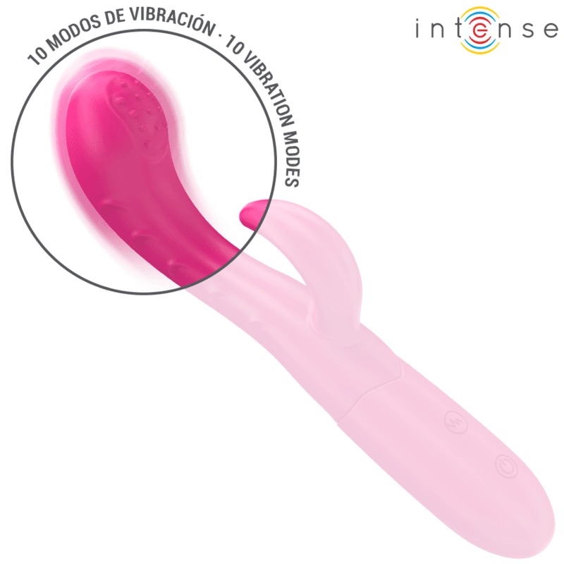 INTENSE - AMARA VIBRATOR SA STIMULATIVNIM JEZIČKOM 10 VIBRACIJA RUŽIČASTI 3