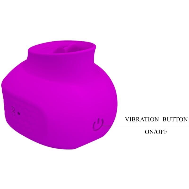 PRETTY LOVE - ESTELLE VIBRATOR S JEZIČKOM ZA KLITORIS, 12 VIBRACIJA, LJUBIČASTI 4
