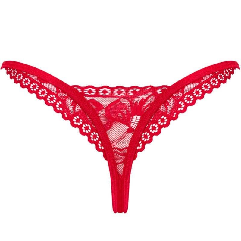 Žensko erotično perilo Obsessive Lacelove rosso 4