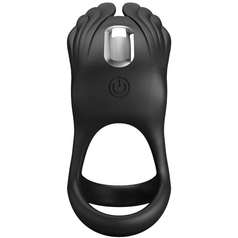 PRETTY LOVE - SILAS VIBRANT PENIS RING 7 VIBRATIONS BLACK SILICONE 4