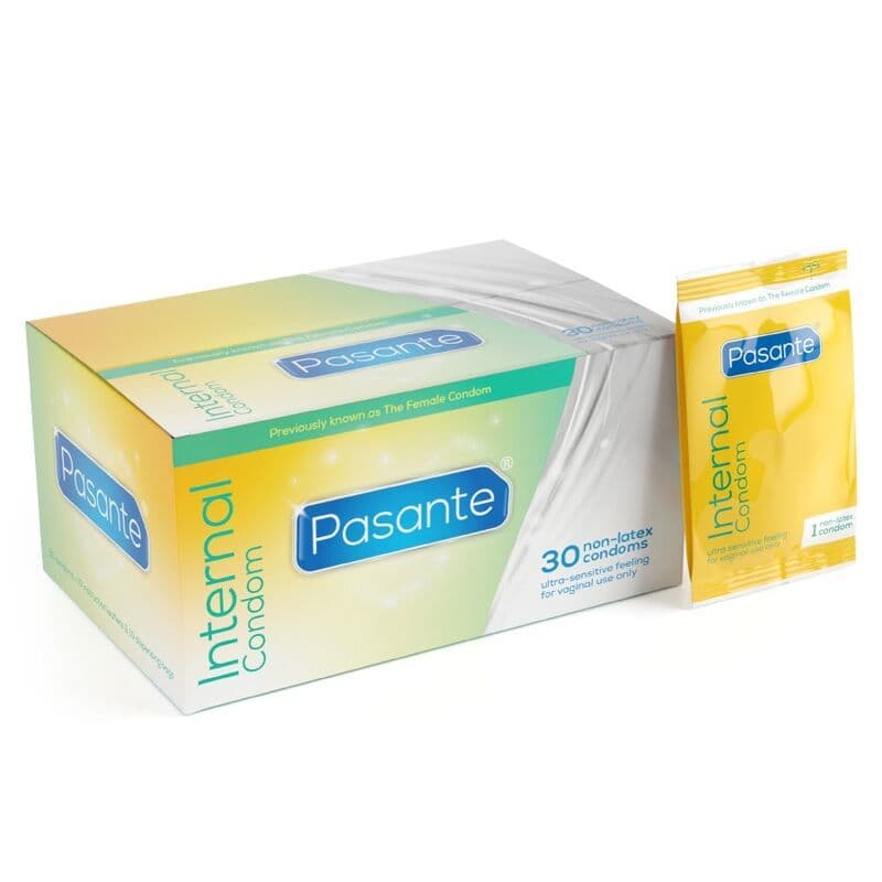 Pasante - Internal ženski kondomi, škatla 30 kosov 2