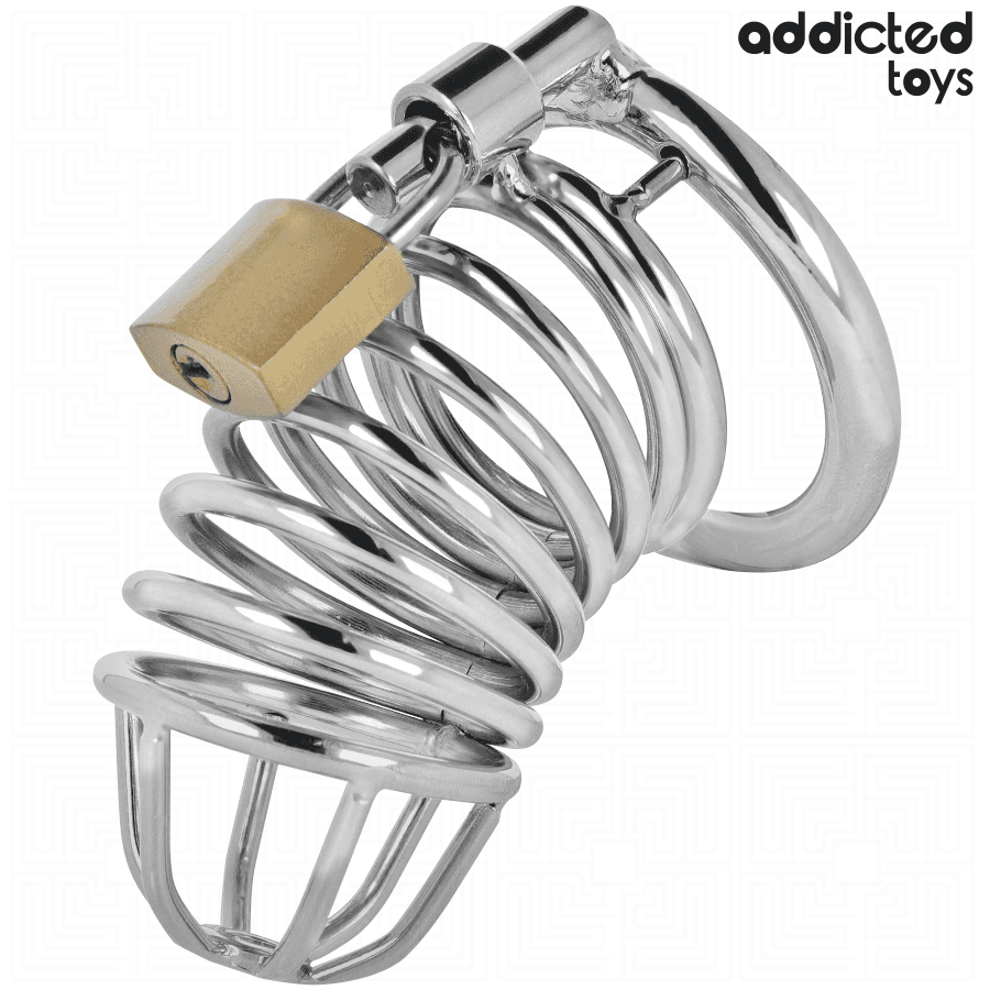 ADDICTED TOYS LOCKED - IRON CELL METAL PENIS CAGE 5 CM SIZE L 2