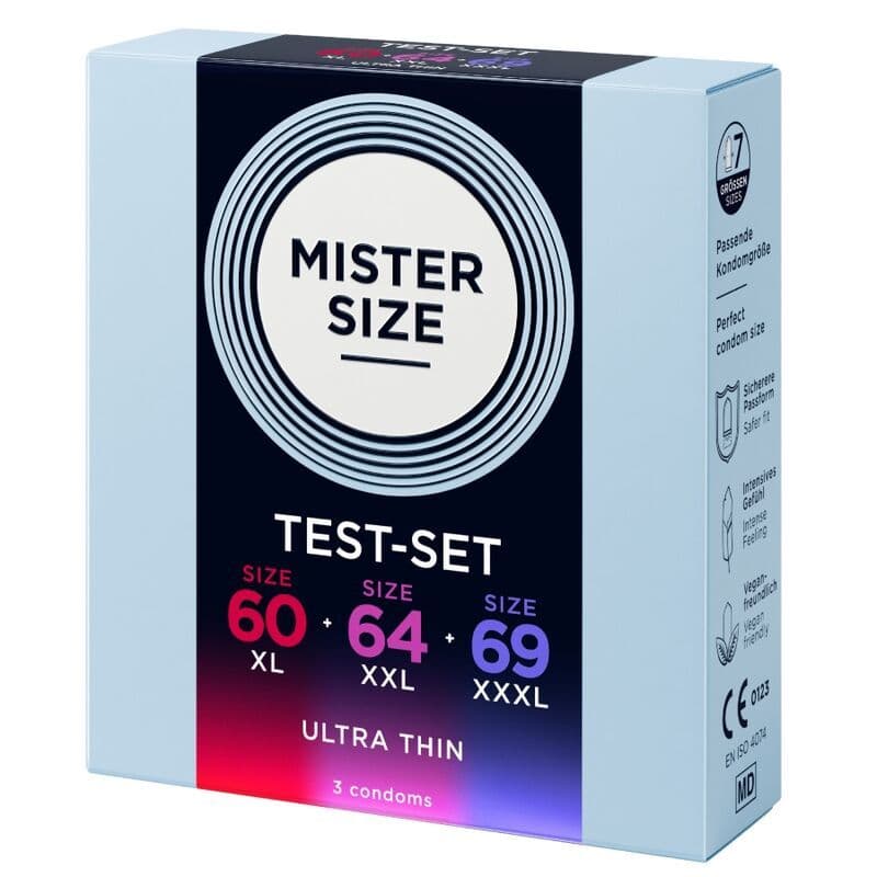 MISTER SIZE - Paket uzorka kondoma veličina 60-64-69 mm (3 jedinice) 2