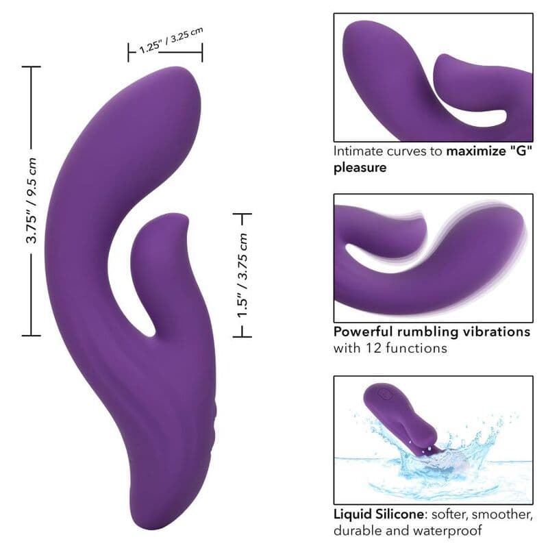 CALEXOTICS - STELLA DUAL PLEASER VIBRATOR VIJOLIČEN 3