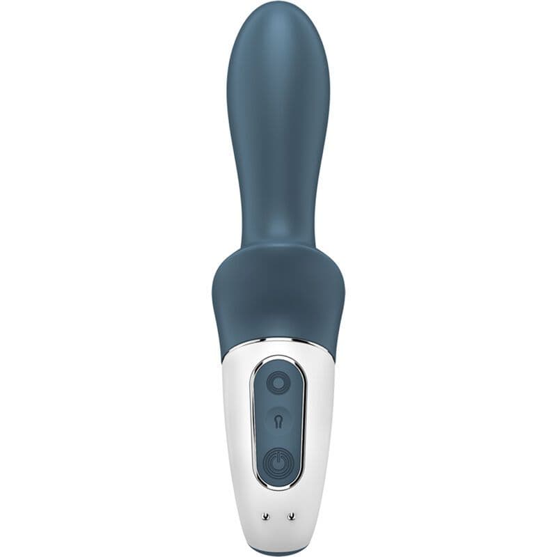 SATISFYER - AIR PUMP BOOTY 2 NAPIHLJIVI ANALNI VIBRATOR, TEMNO SIV 4