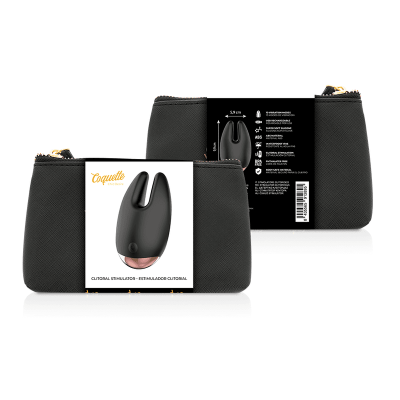 COQUETTE CHIC DESIRE STIMULATOR KLITORISA ČRN/ZLAT 2