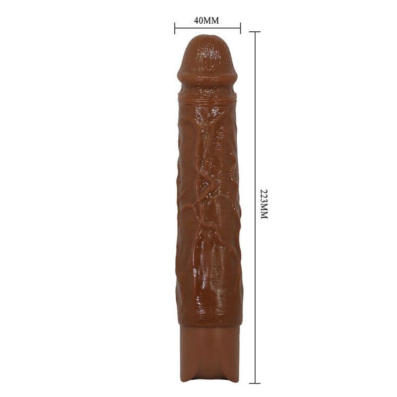 PRETTY LOVE - Owen realističen vibrator, 22,5 cm Ø 4,5 cm rjava 3