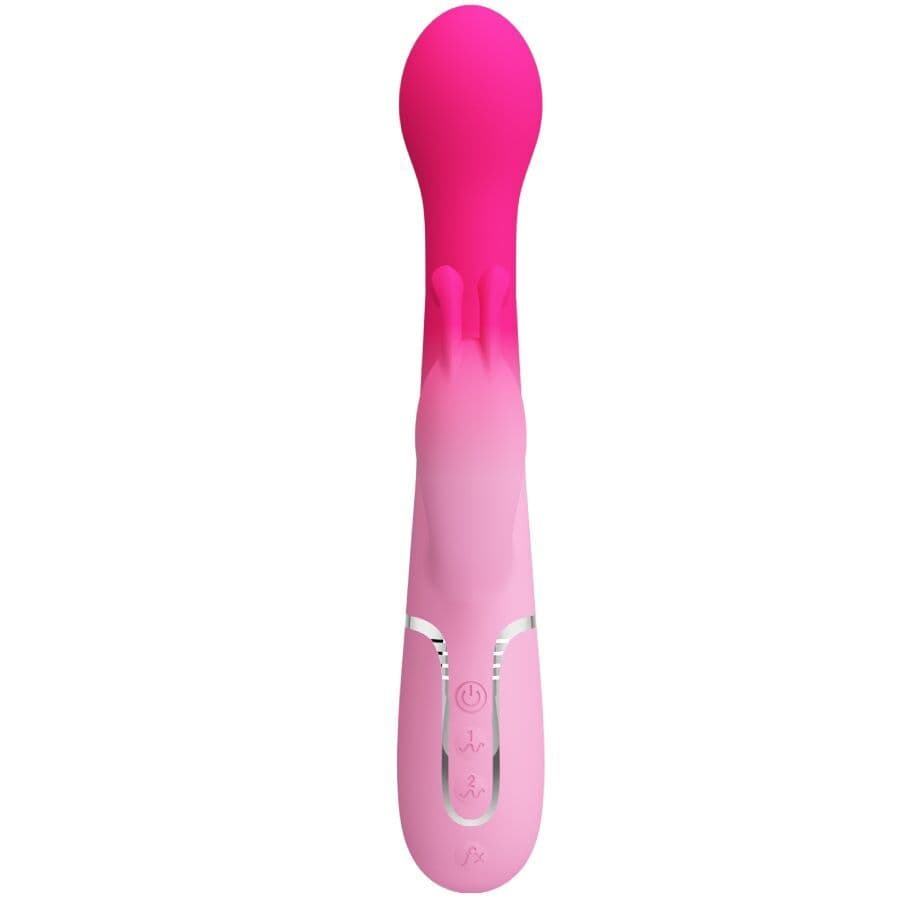 PRETTY LOVE - DEJON 3 IN 1 MULTIFUNCTION RABBIT VIBRATOR PINK 3