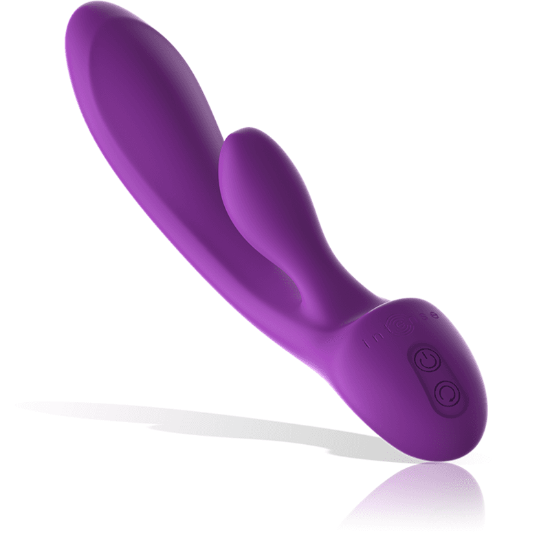 INTENSE - LUIGI RABBIT VIBRATOR, TEKUĆI SILIKON, LJUBIČASTI 3