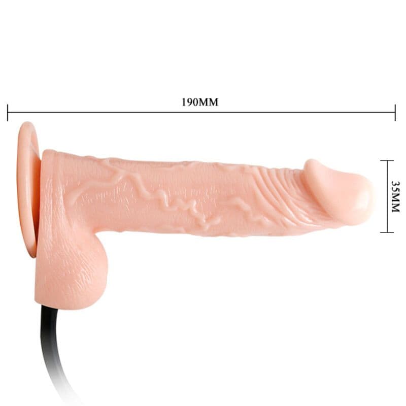 BAILE - REALISTIČNI NAPIHLJIVI DILDO S PRISESKOM 15 CM 3