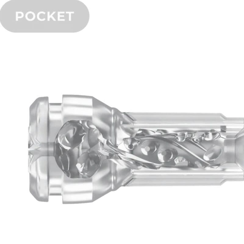 KIIROO - FEEL POCKET STROKER CRYSTAL DI KIIROO TRASPARENTE 4