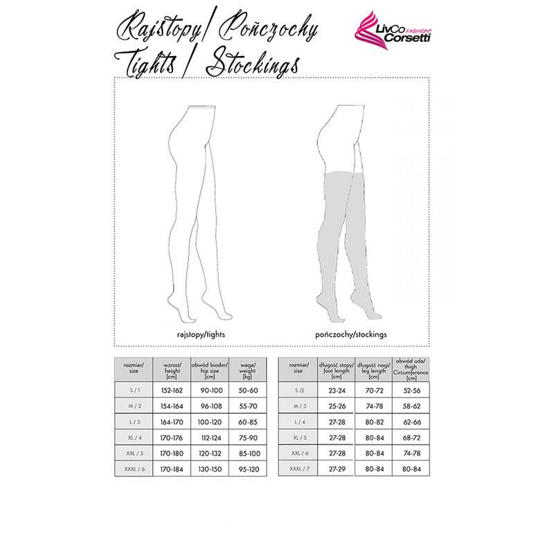 LIVCO CORSETTI FASHION - GRARDDIS LC XG042 SAMOSTOJEĆE ČARAPE, CRNE, UNIVERZALNA VELIČINA 2