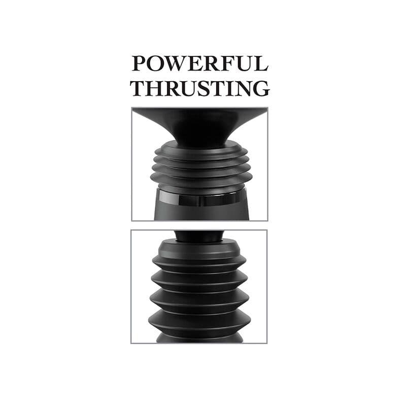 FETISH FANTASY SERIES - BODY DOCK THRUSTER NASTAVAK ZA DILDO SA STEZALJKOM I 7 POTISNIH NAČINA, CRNI 4