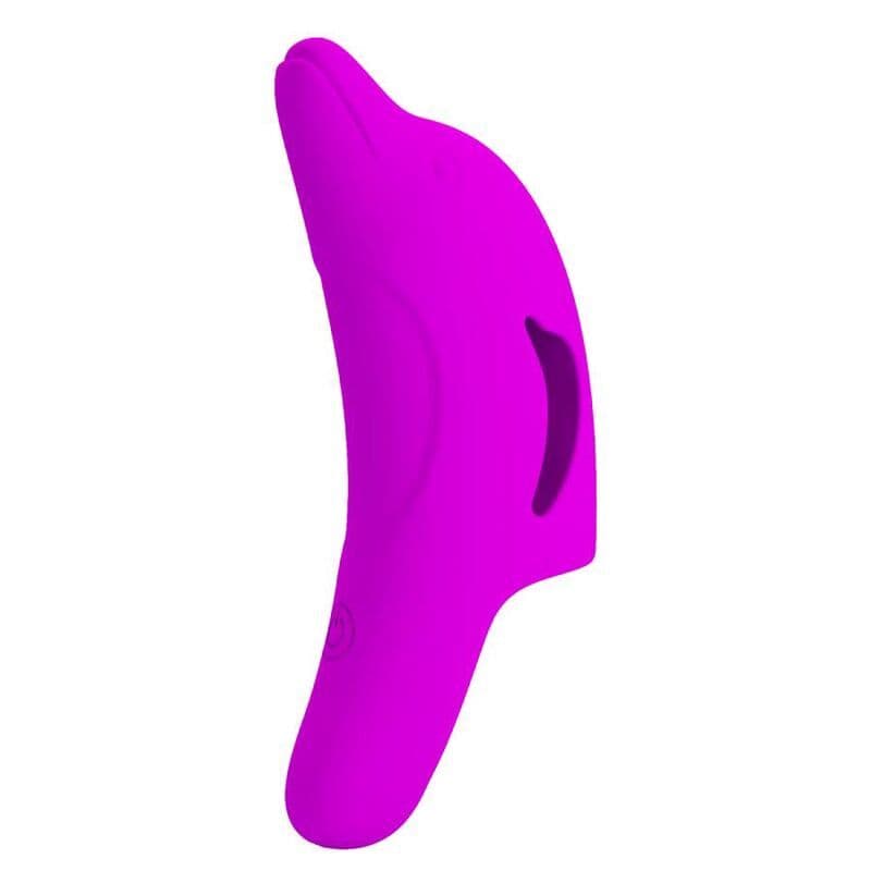 PRETTY LOVE - DELPHINI ZMOGLJIV VIBRATOR ZA PRST VIJOLIČEN 3