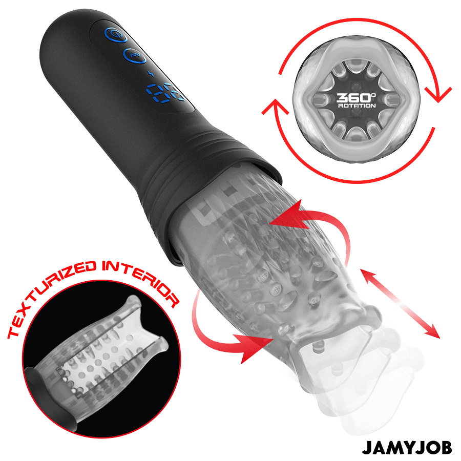 JAMYJOB - BLOW-R MASTURBATOR WITH THRUSTING AND ROTATION 2
