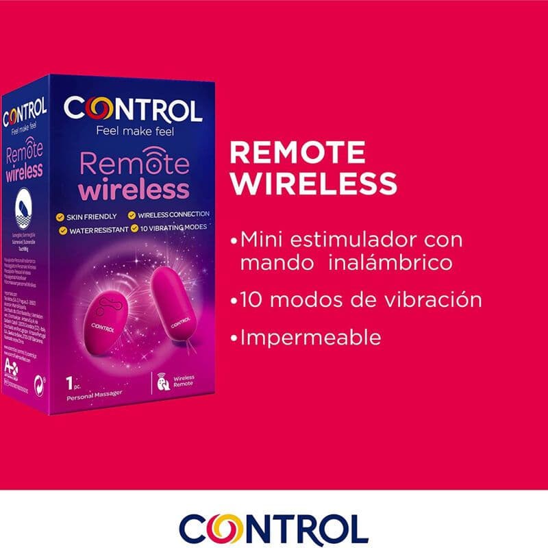 CONTROL - PERSÖNLICHES MASSAGER MIT DRAHTLOSER FERNBEDIENUNG 3