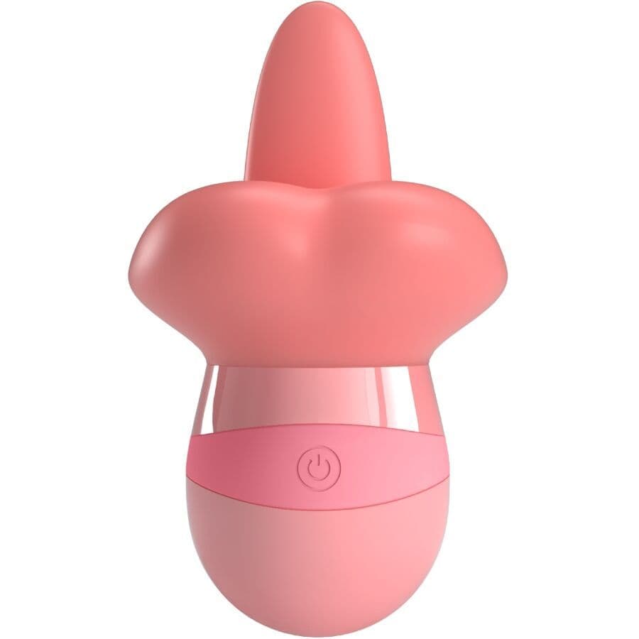 PRETTY LOVE - STIMOLATORE PER CLITORIDE LINGUA KYLEE 10 VIBRAZIONI ROSA NUDO 2