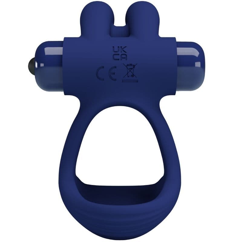 PRETTY LOVE - FRANCISCO DOUBLE VIBRATING RING RABBIT BLUE 2