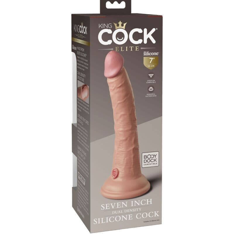 KING COCK - ELITE DILDO REALISTICO IN SILICONE 17.8 CM 4