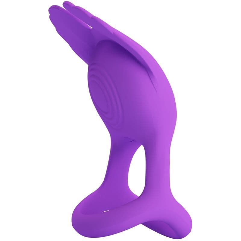 PRETTY LOVE - SILAS VIBRANT PENIS RING 7 VIBRATIONS PURPLE SILICONE 2