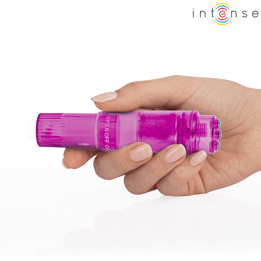 INTENSE - KURT MINI-MASSAGEGERÄT MIT 4 AUSTAUSCHBAREN AUFSÄTZEN PINK 4