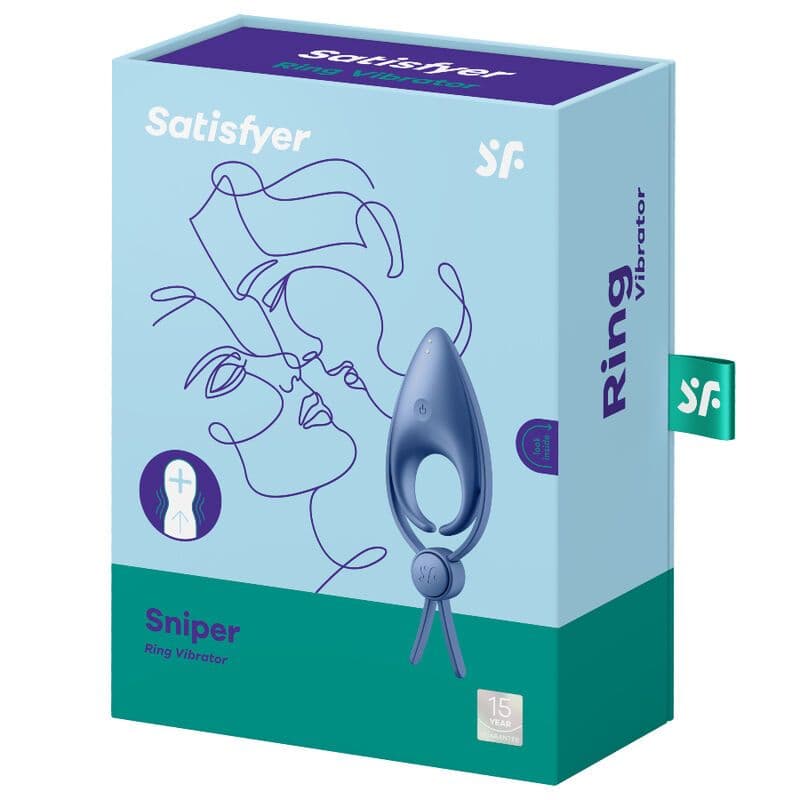SATISFYER - SNIPER RINGVIBRATOR BLAU 3