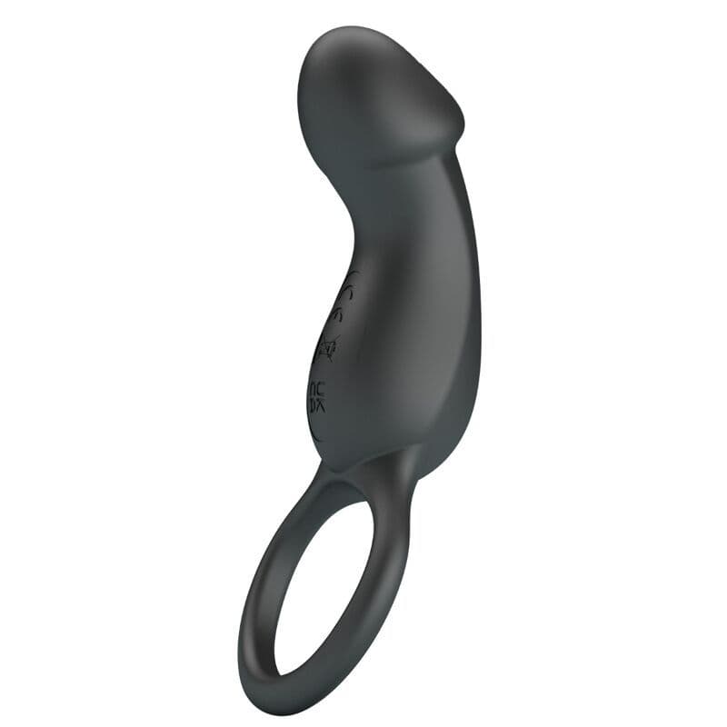PRETTY LOVE - TRAE VIBRATING BLACK RING WITH STIMULATOR 3