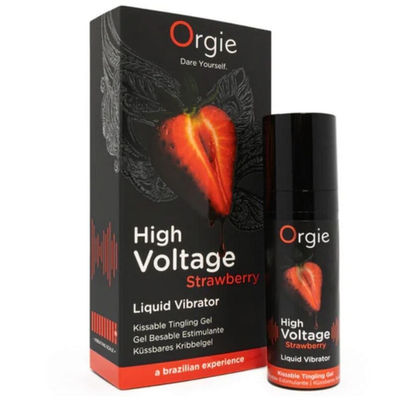 ORGIE - High Voltage jagodno izjemno moči poljubljiv tečni vibrator, 15 ML 2