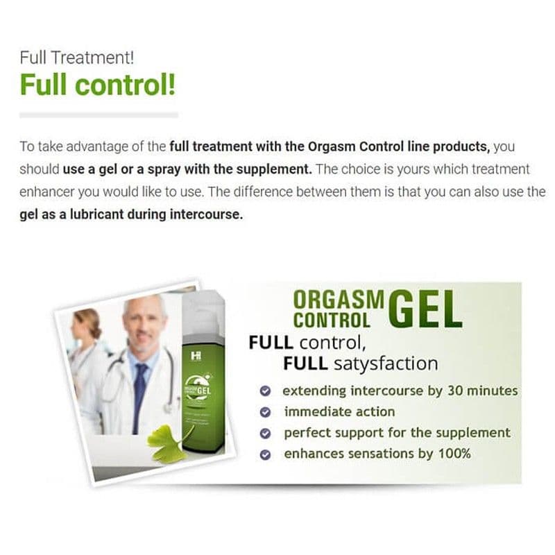 Orgasm control Premium gel - 100ml 5