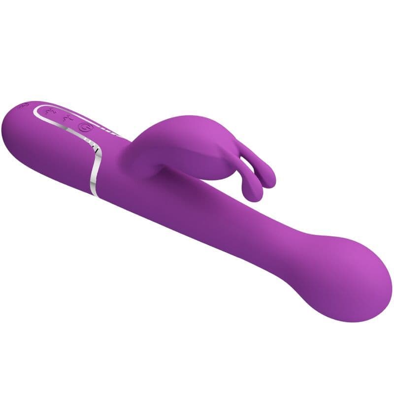 PRETTY LOVE - DEJON 3 IN 1 MULTIFUNCTION RABBIT VIBRATOR PURPLE 4