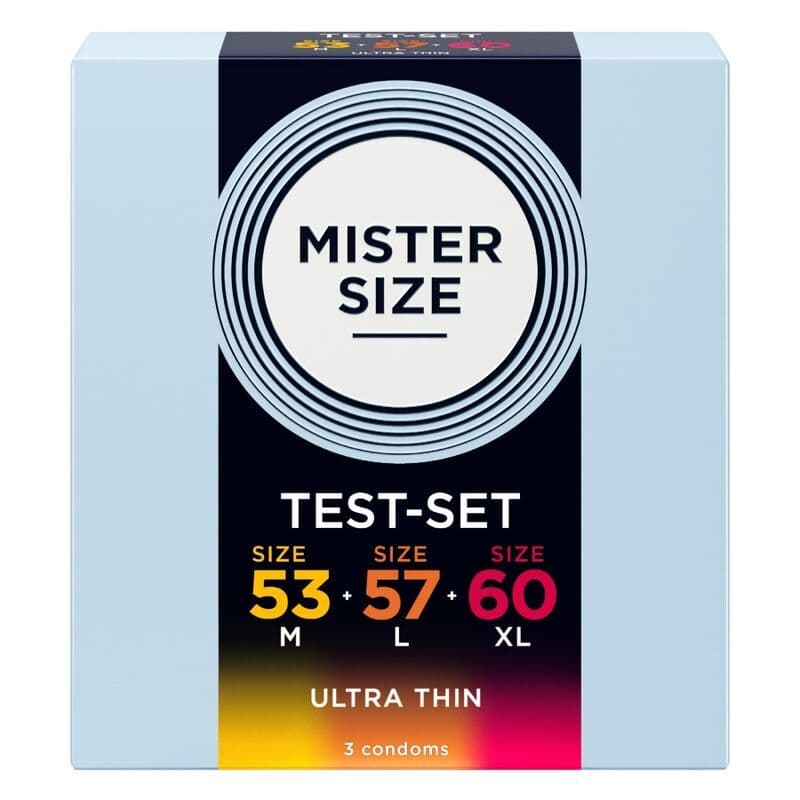 MISTER SIZE - Paket uzorka kondoma veličina 53-57-60 mm (3 jedinice)